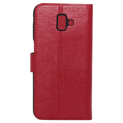 Book Case for Samsung J6 Plus (2018) J610 red Bring Joy. Фото 2