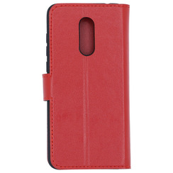 Чехол книга для Xiaomi Redmi 5 Plus красный Bring Joy. Фото 2