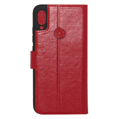 Чехол книга для Xiaomi Redmi 7 красный Bring Joy. Фото 2