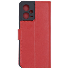 Чехол книга для Xiaomi Redmi Note 12 5G красный Bring Joy. Фото 2