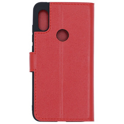Чехол книга для Xiaomi Redmi Note 6 Pro красный Bring Joy. Фото 2