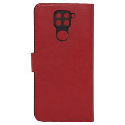 Чехол книга для Xiaomi Redmi Note 9 красный Bring Joy. Фото 2