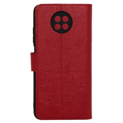 Чехол книга для Xiaomi Redmi Note 9T красный Bring Joy. Фото 2