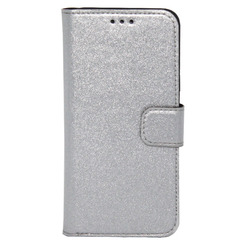 Book Case for Huawei P Smart (2019) silver Bring Joy