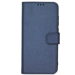 Book Case for Huawei P40 Lite E blue carbon Bring Joy