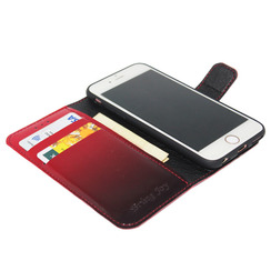 Чехол книга для Xiaomi Redmi Note 8 красный омбре лак Bring Joy. Фото 3