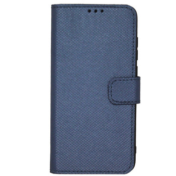 Чехол книга для Xiaomi Redmi Note 9T синий карбон Bring Joy