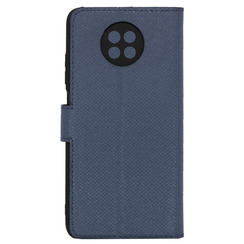 Чехол книга для Xiaomi Redmi Note 9T синий карбон Bring Joy. Фото 2