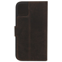 Book Case for iPhone 11 Pro dark brown leather MAVIS. Фото 2