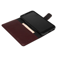 Book Case for iPhone 12 mini bordo leather MAVIS. Фото 3