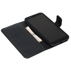 Book Case for iPhone 12 mini black leather MAVIS. Фото 3