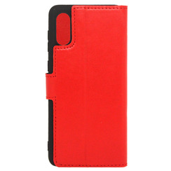 Book Case for Samsung A02 (2021) A022 red leather MAVIS. Фото 2