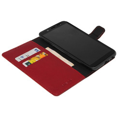 Book Case for Samsung A02 (2021) A022 red leather MAVIS. Фото 3