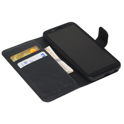 Book Case for Samsung A02S (A025) black leather MAVIS. Фото 3