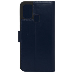 Book Case for Samsung M31 (2020) M315 blue leather MAVIS. Фото 2