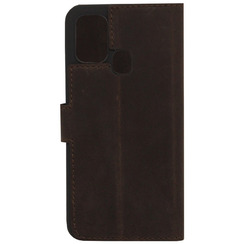 Book Case for Samsung M31 (2020) M315 dark brown leather MAVIS. Фото 2