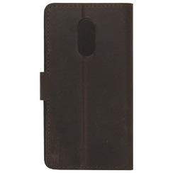Book Case for Xiaomi Redmi Note 4X dark brown leather MAVIS. Фото 2