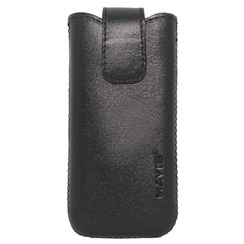 Чехол карман 4.5" - 4.7" черный кожа MAVIS