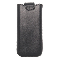 Чехол карман Nokia 230 (125*53*12) черный кожа MAVIS. Фото 2