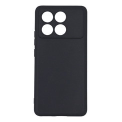 Silicone Case for Poco X6 Pro 5G black Black Matte