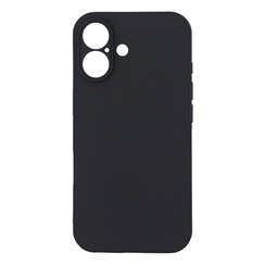 Silicone Case for iPhone 16 black Black Matte