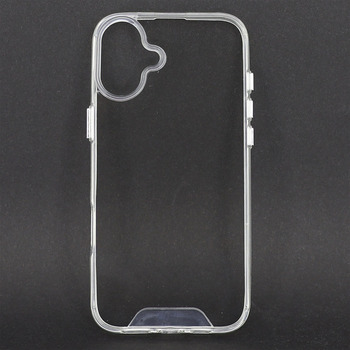 Silicone Case for iPhone 16 Plus transparent Space