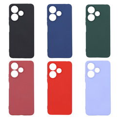 Silicone Case for Xiaomi Redmi 13 bordo Fashion Color. Фото 3