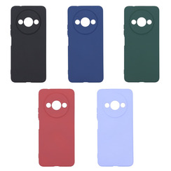 Silicone Case for Xiaomi Redmi A3 bordo Fashion Color. Фото 3