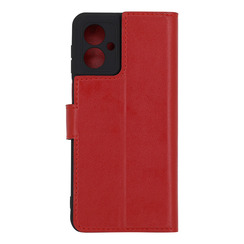 Чехол книга для Motorola G55 красный Bring Joy. Фото 2