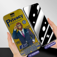 Защитное стекло для iPhone 12/12 Pro антишпион Privacy Super X. Фото 3
