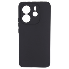 Силиконовый чехол для Xiaomi Redmi Note 14 EU черный Black Matte