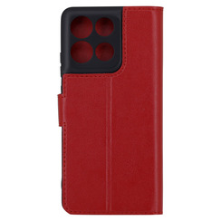 Чехол книга для Motorola G86 красный Bring Joy. Фото 2