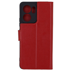 Чехол книга для Oppo Reno13 F красный Bring Joy. Фото 2