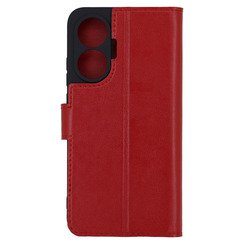 Чехол книга для Poco F7 красный Bring Joy. Фото 2