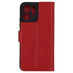 Чехол книга для Oppo Reno14 F 5G красный Bring Joy. Фото 2